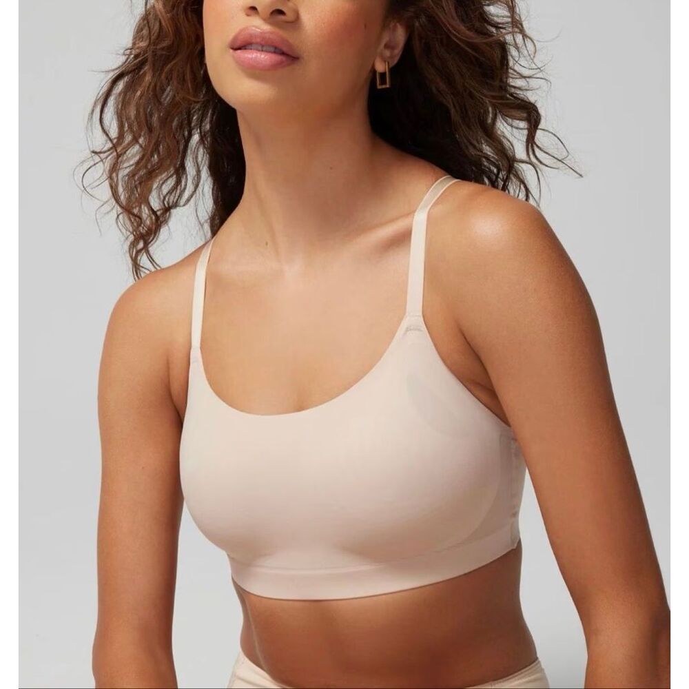 Soma Women's Enbliss Luxe Adjustable Bralette nude large NEW - Picture 1 of 7